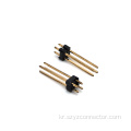 2.54mm 피치 핀 헤더 커넥터 듀얼 로우 직선 SQ0.64mm H : 2.5mm 2*2p